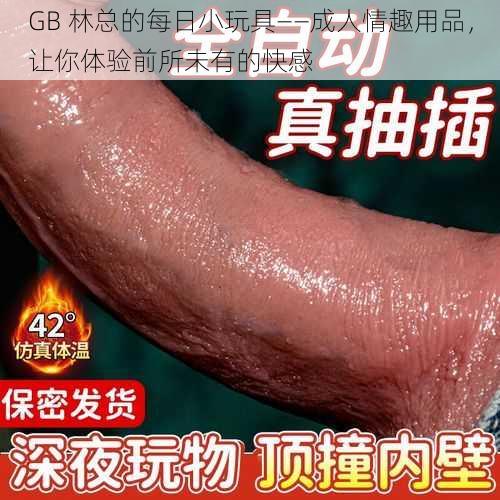 GB 林总的每日小玩具——成人情趣用品，让你体验前所未有的快感