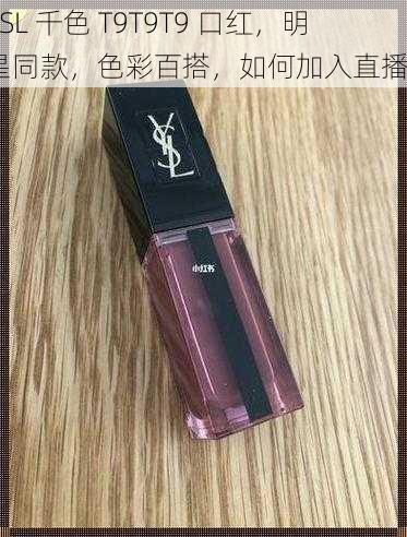 YSL 千色 T9T9T9 口红，明星同款，色彩百搭，如何加入直播？