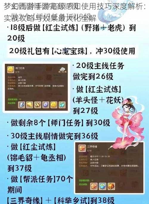 梦幻西游手游高级感知使用技巧深度解析：实战攻略与效果最大化全解