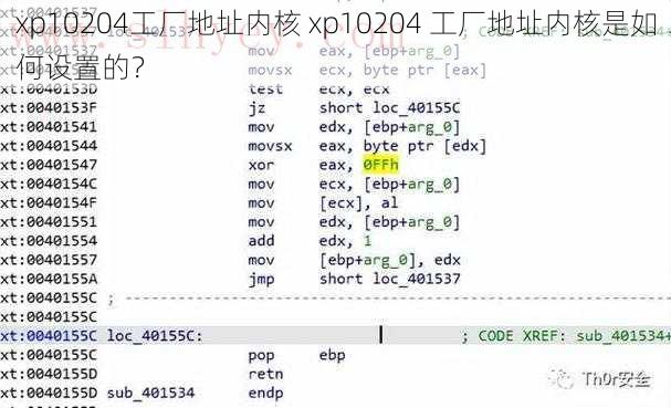 xp10204工厂地址内核 xp10204 工厂地址内核是如何设置的？