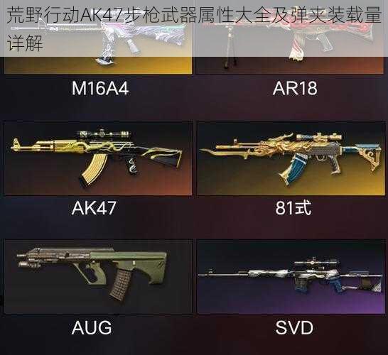 荒野行动AK47步枪武器属性大全及弹夹装载量详解