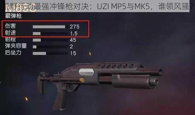 荒野行动最强冲锋枪对决：UZI MP5与MK5，谁领风骚？