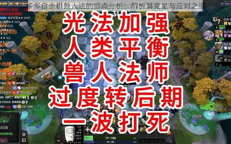 多多自走棋兽人法的弱点分析：解析其克星与应对之道