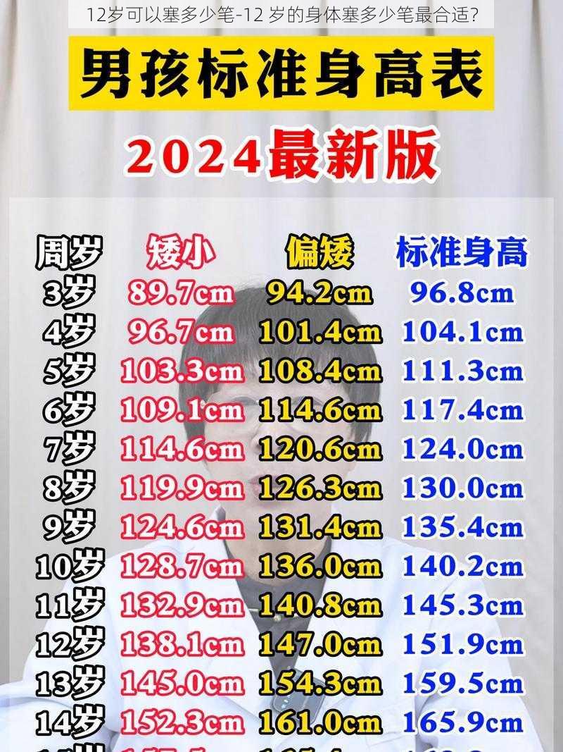 12岁可以塞多少笔-12 岁的身体塞多少笔最合适？