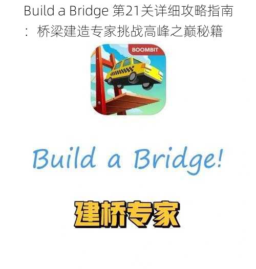 Build a Bridge 第21关详细攻略指南：桥梁建造专家挑战高峰之巅秘籍