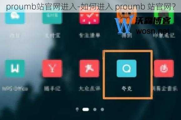 proumb站官网进入-如何进入 proumb 站官网？