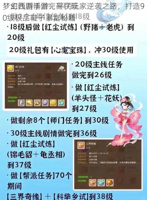 梦幻西游手游：平民玩家逆袭之路，打造90级极品鞋子暴富秘籍