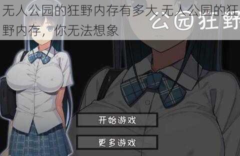 无人公园的狂野内存有多大 无人公园的狂野内存，你无法想象