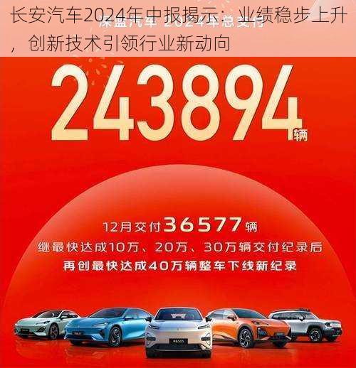 长安汽车2024年中报揭示：业绩稳步上升，创新技术引领行业新动向