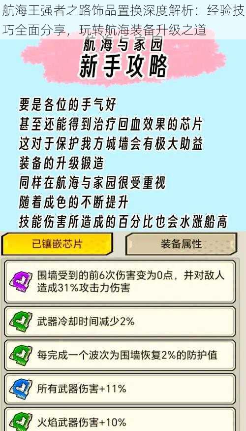 航海王强者之路饰品置换深度解析：经验技巧全面分享，玩转航海装备升级之道