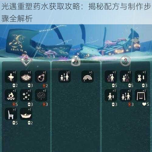 光遇重塑药水获取攻略：揭秘配方与制作步骤全解析